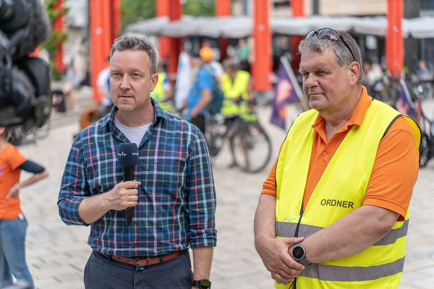 Interview des mdr mit dem Thüringer ADFC-Vorsitzenden Thilo Braun.